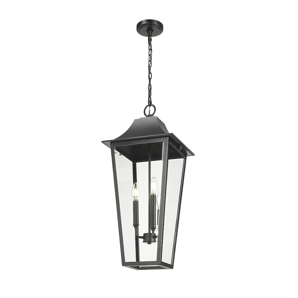 Z-Lite 3 Light Outdoor Chain Mount Ceiling Fixture. Picture 2