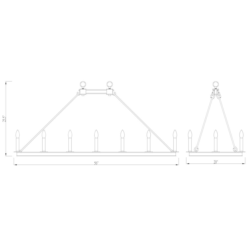 Z-Lite 16 Light Linear Chandelier. Picture 8