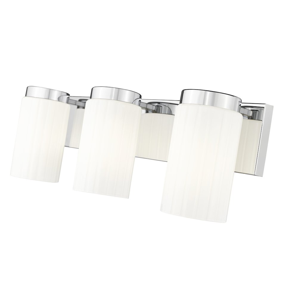 Z-Lite Burk 3 Light Vanity, Chrome. Picture 4