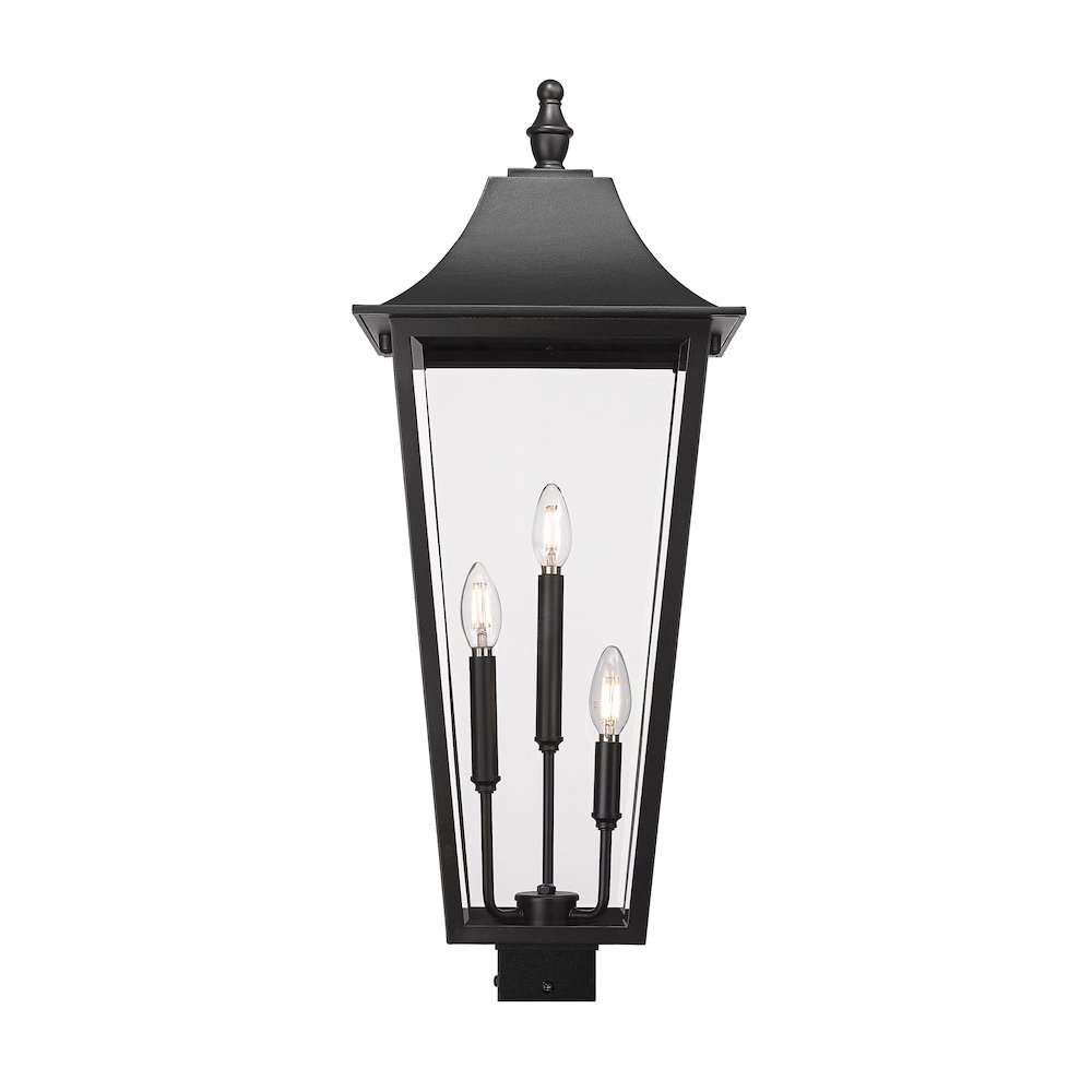 Z-Lite 3 Light Outdoor Post Mount Fixture. Picture 3