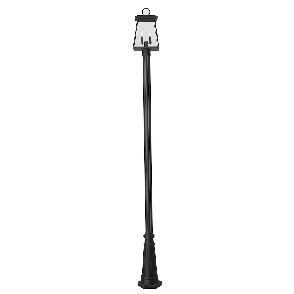 Z-Lite 2 Light Outdoor Post Mounted Fixture. Picture 2