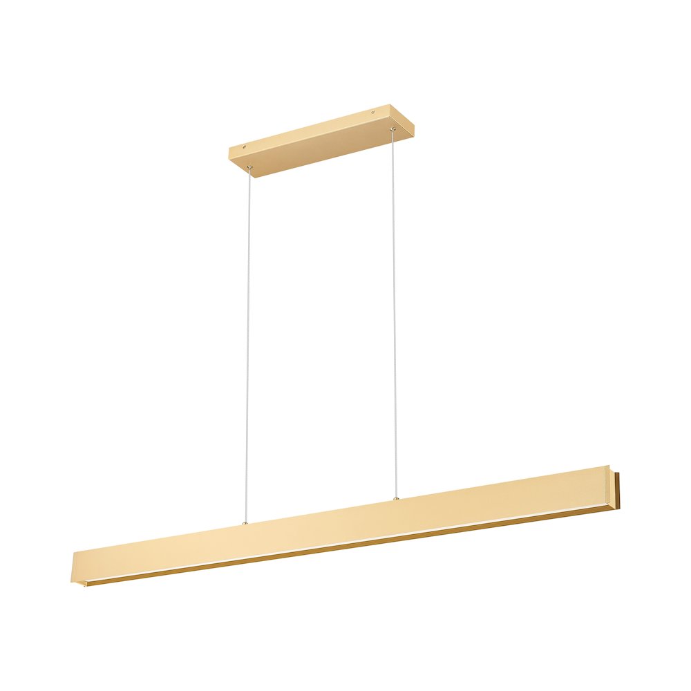 Z-Lite 1 Light Linear Chandelier, Gold. Picture 7