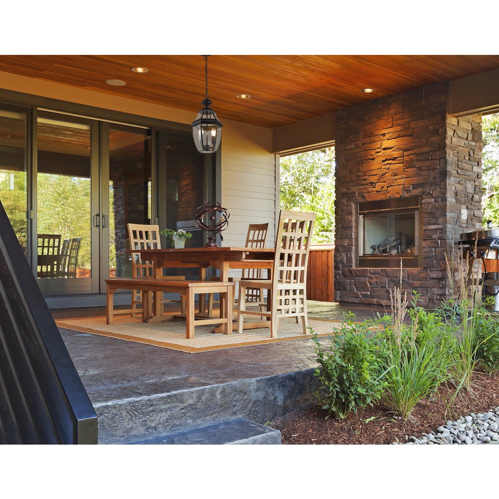 Z-Lite 2 Light Outdoor Chain Mount Ceiling Fixture. Picture 6