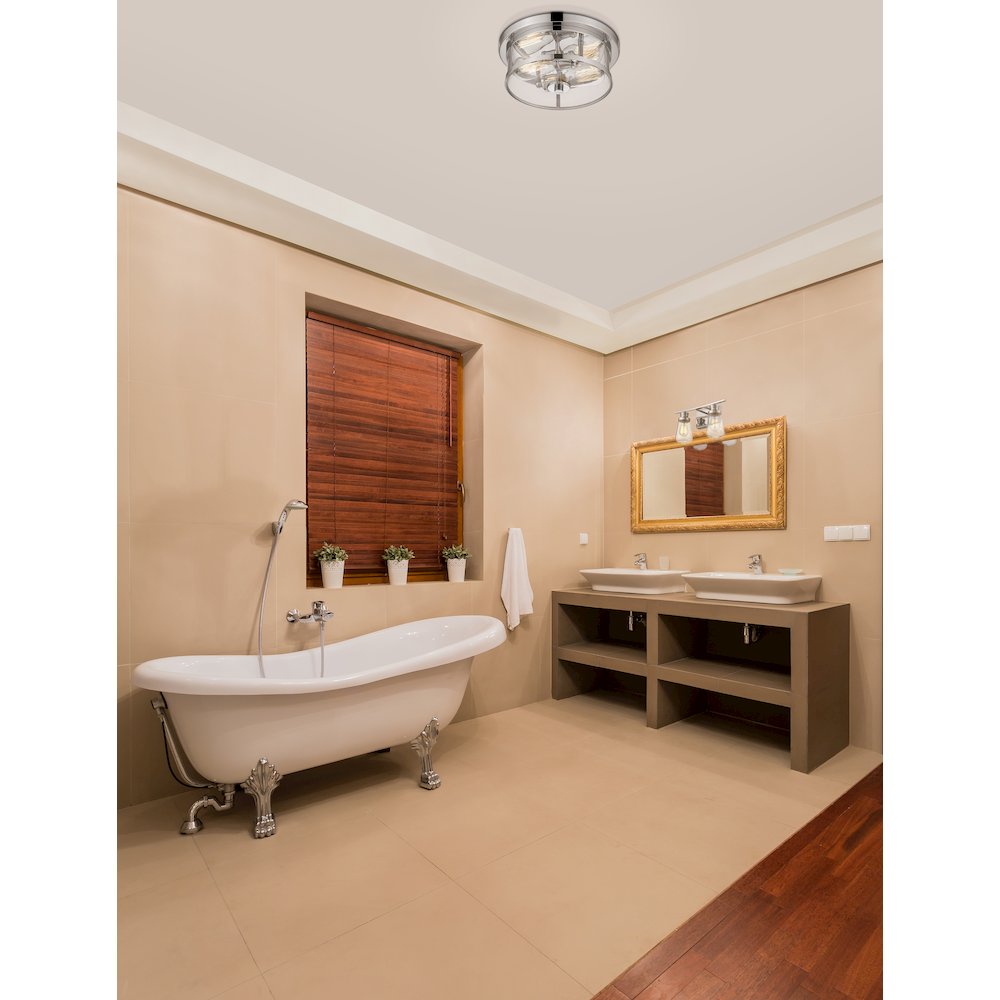 Z-Lite 2 Light Flush Mount. Picture 6