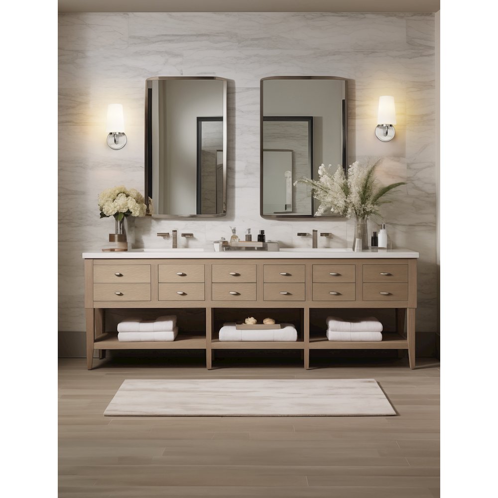 Z-Lite Montford 1 Light Wall Sconce in Brushed Nickel color, Steel frame. Picture 7