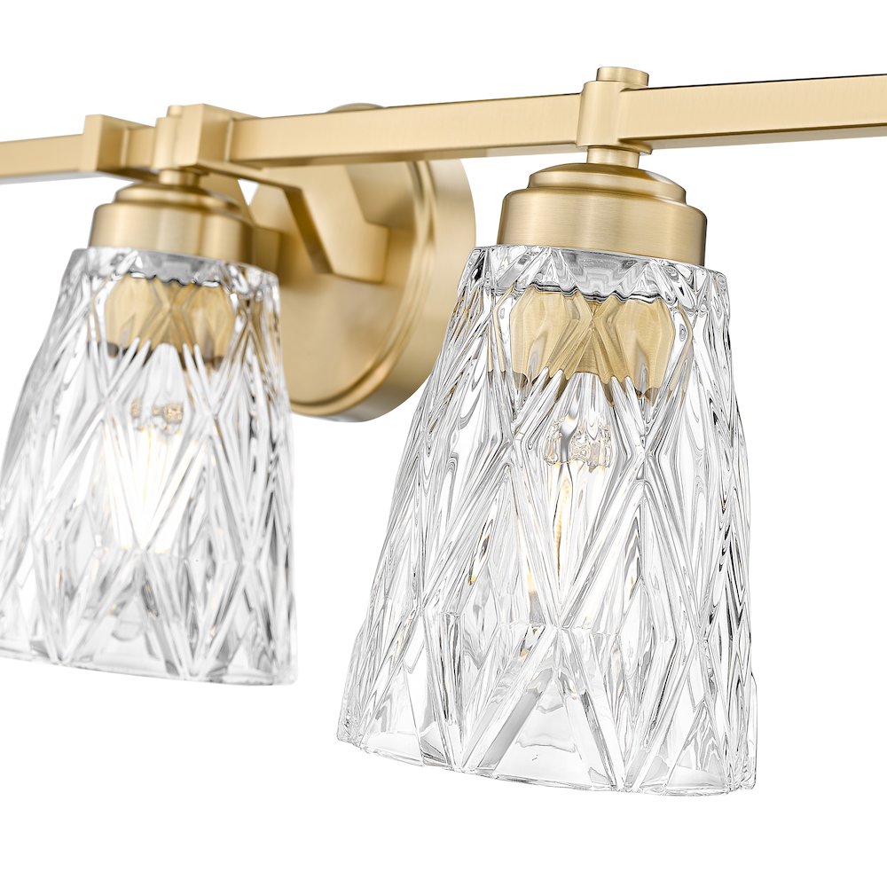 Z-Lite 5 Light Vanity, Modern Gold. Picture 4