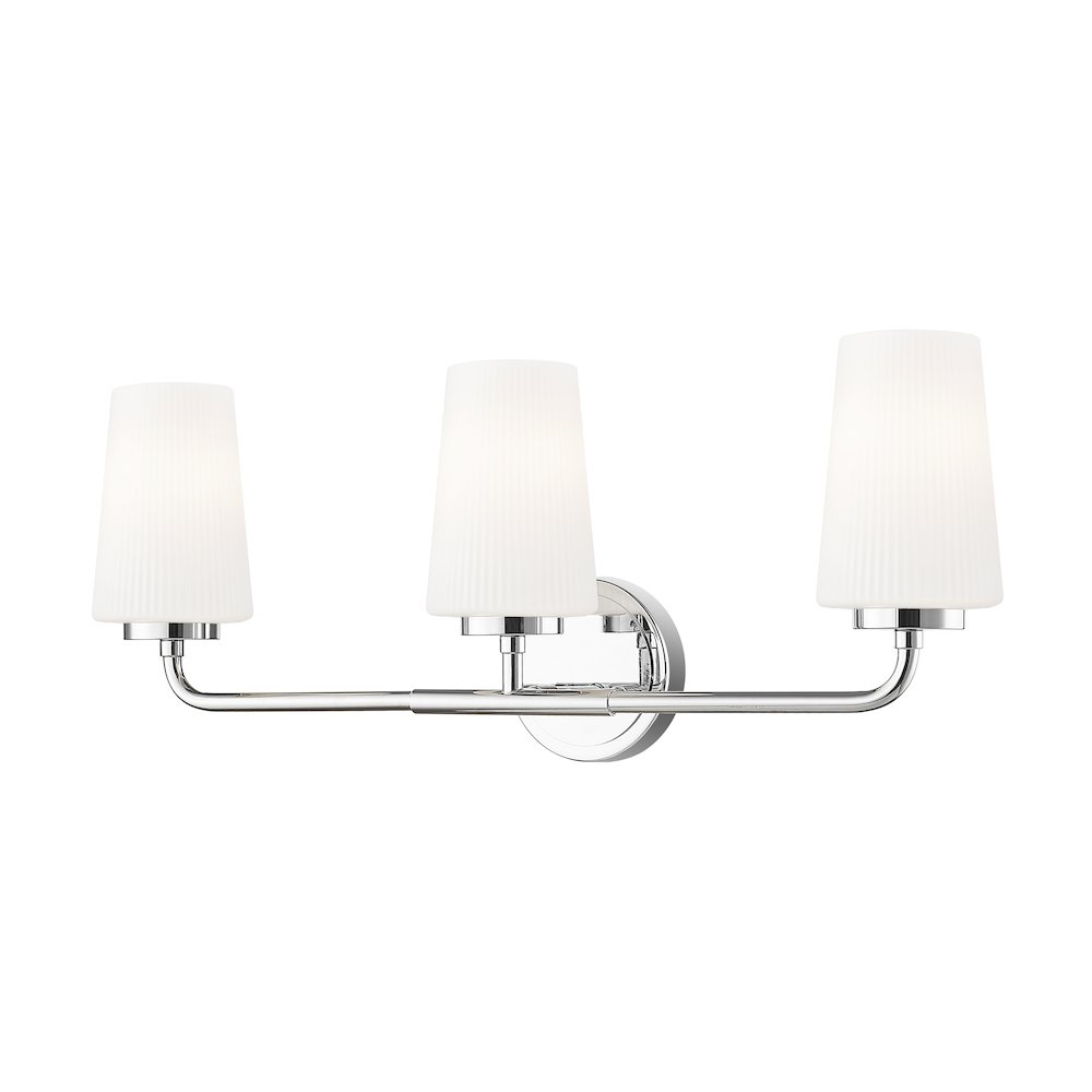 Z-Lite Montford 3 Light Vanity in Chrome color, Steel frame. Picture 1