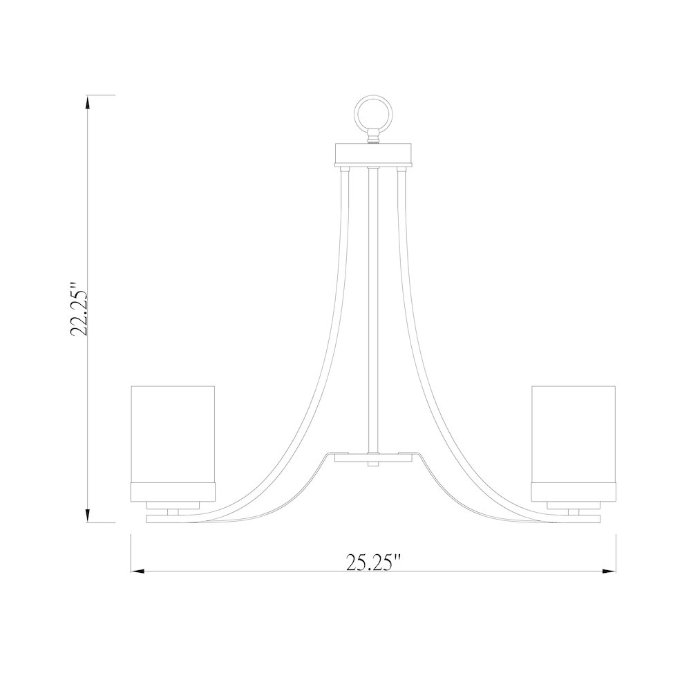 Z-Lite 5 Light Chandelier. Picture 8