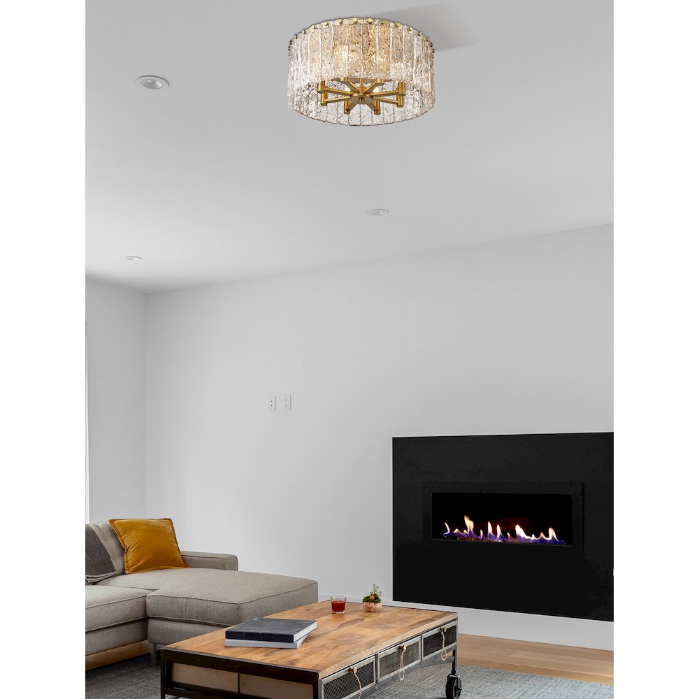 Z-Lite 8 Light Flush Mount. Picture 7