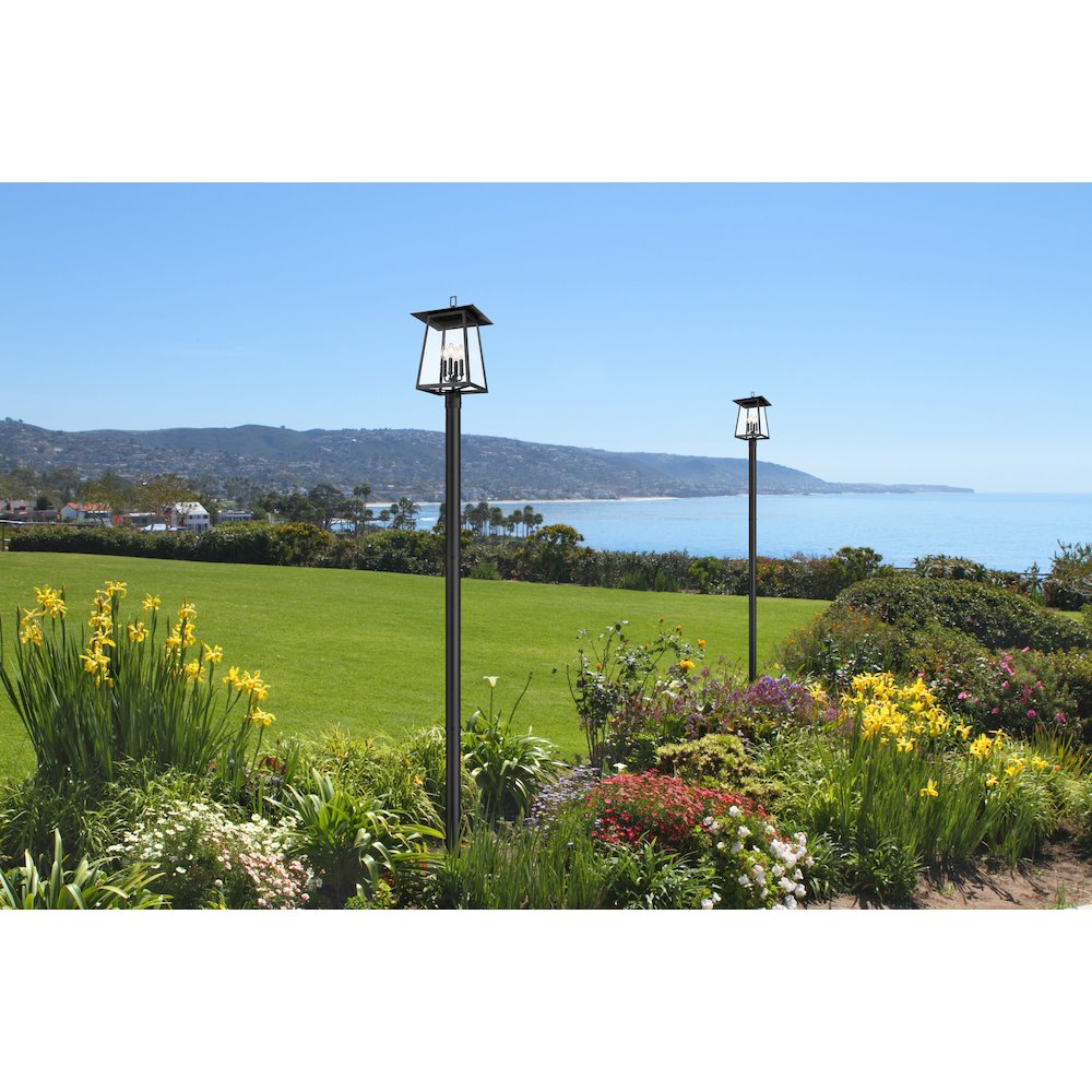 Z-Lite 4 Light Outdoor Post Mounted Fixture. Picture 7