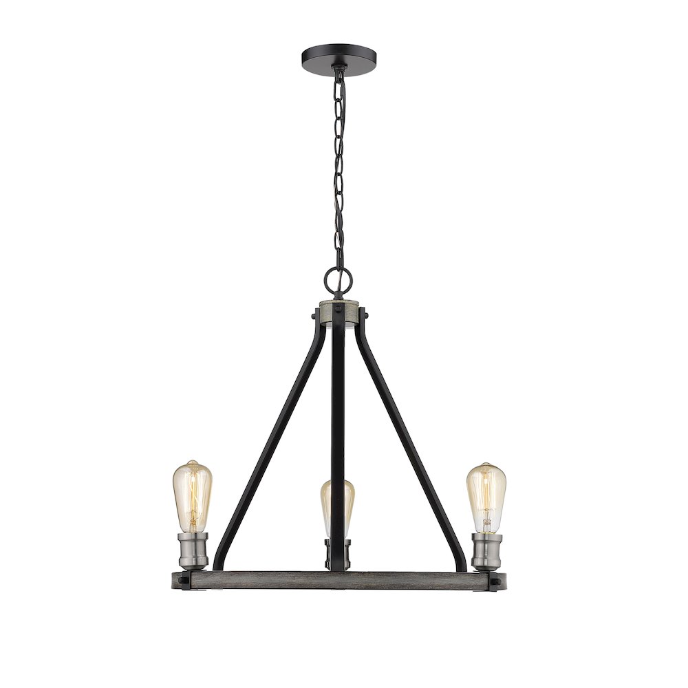 Z-Lite 3 Light Chandelier. Picture 2