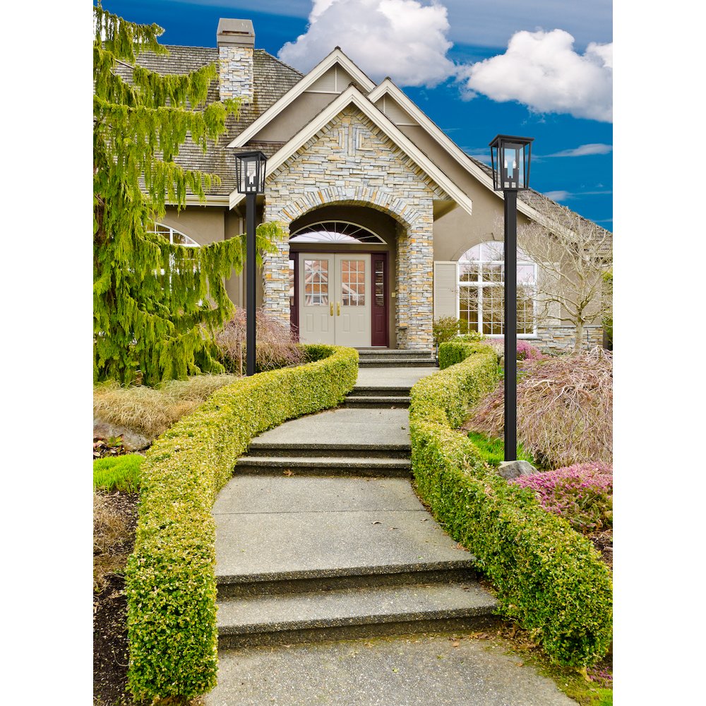 Z-Lite 2 Light Outdoor Post Mounted Fixture. Picture 2