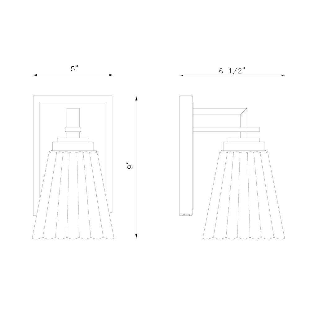 Z-Lite 1 Light Wall Sconce. Picture 8