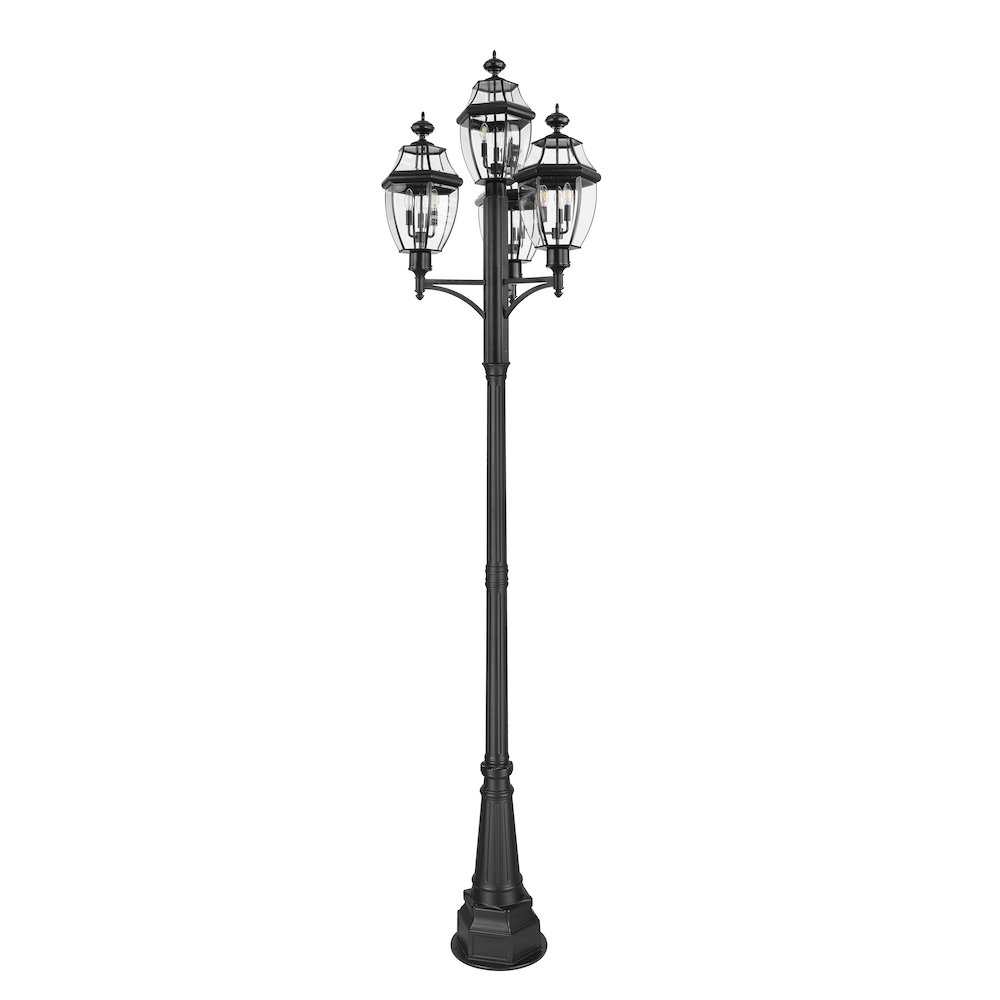 Z-Lite 3 Light Outdoor Post Mount Fixture. Picture 5