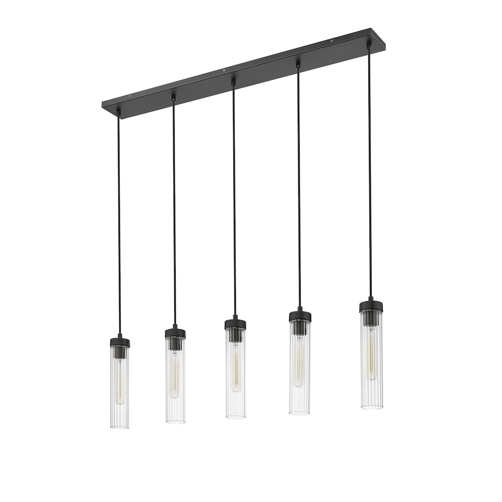 Z-Lite 5 Light Linear Chandelier. Picture 5