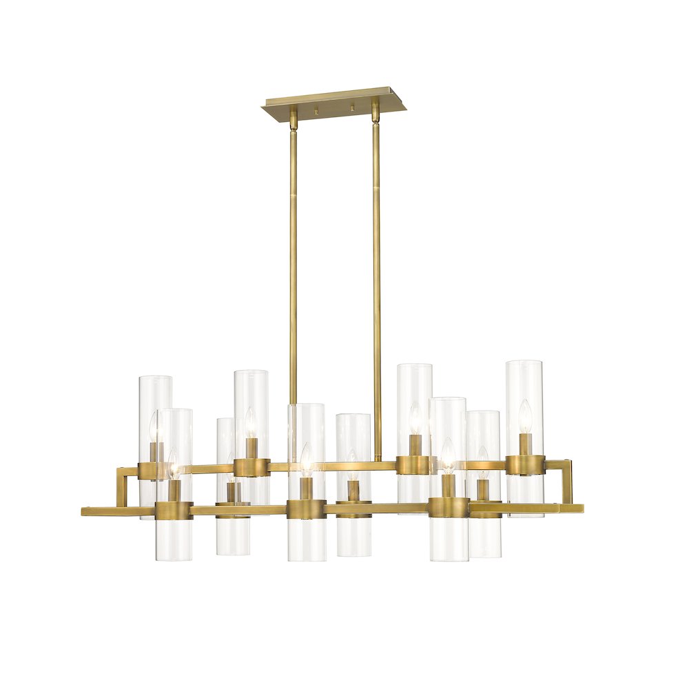 Z-Lite 10 Light Linear Chandelier. Picture 3
