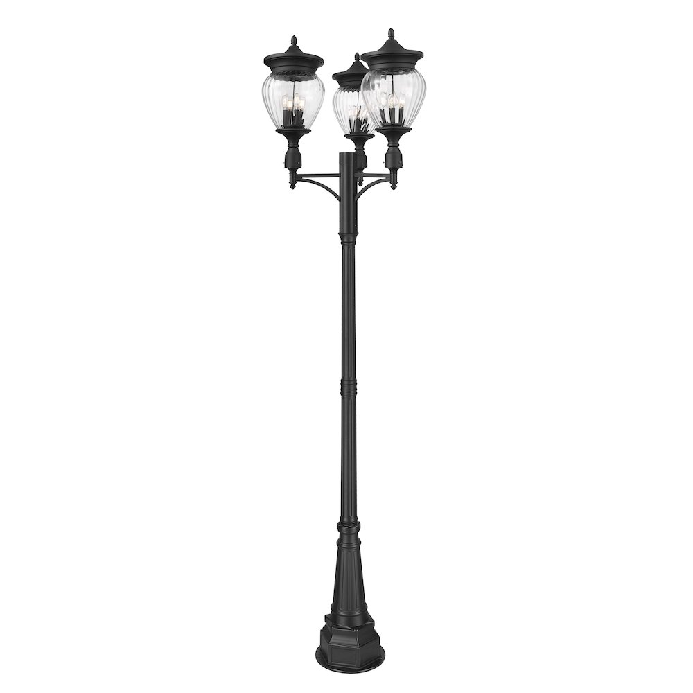 Z-Lite 4 Light Outdoor Post Mounted Fixture. Picture 1