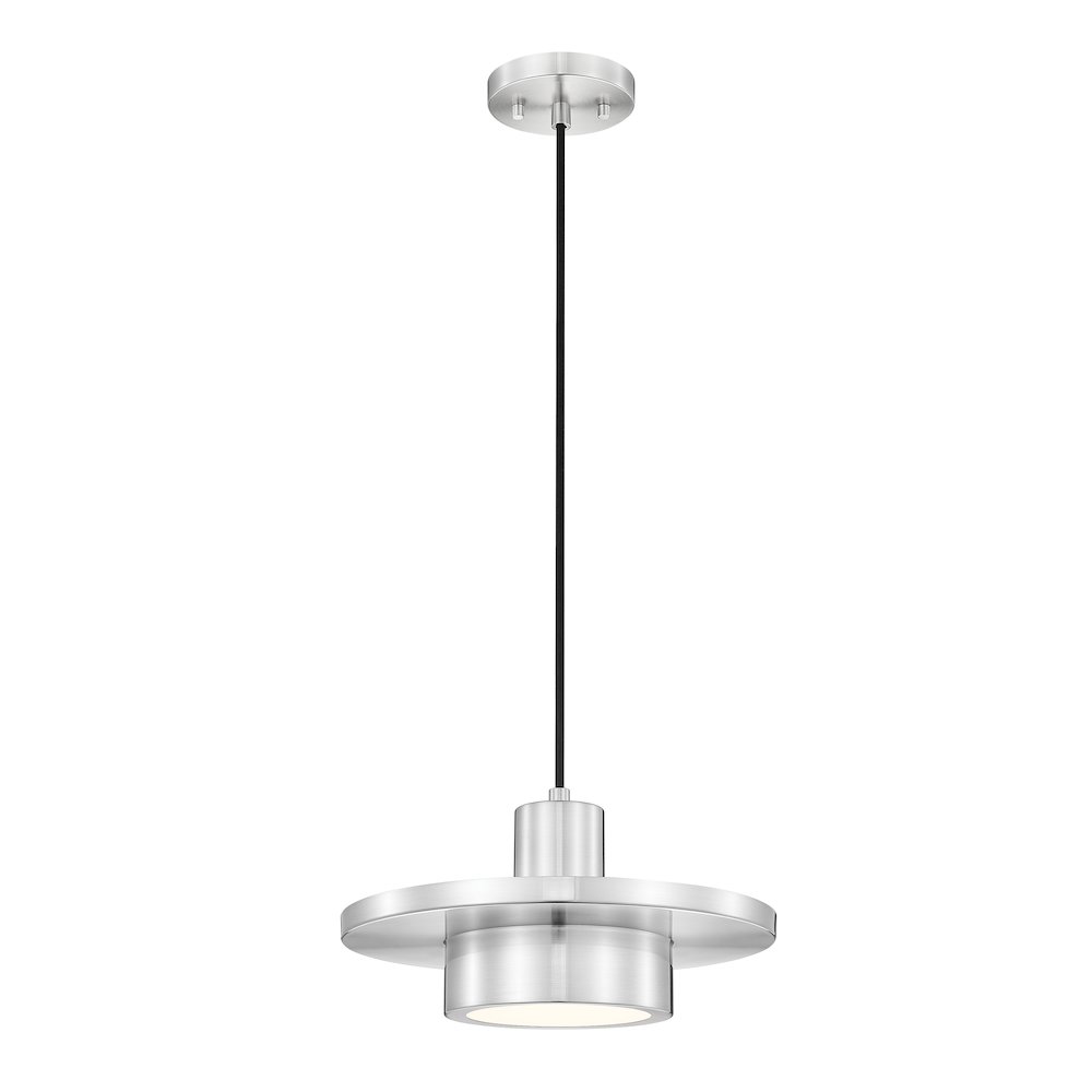Z-Lite 1 Light Pendant, Brushed Nickel. Picture 1