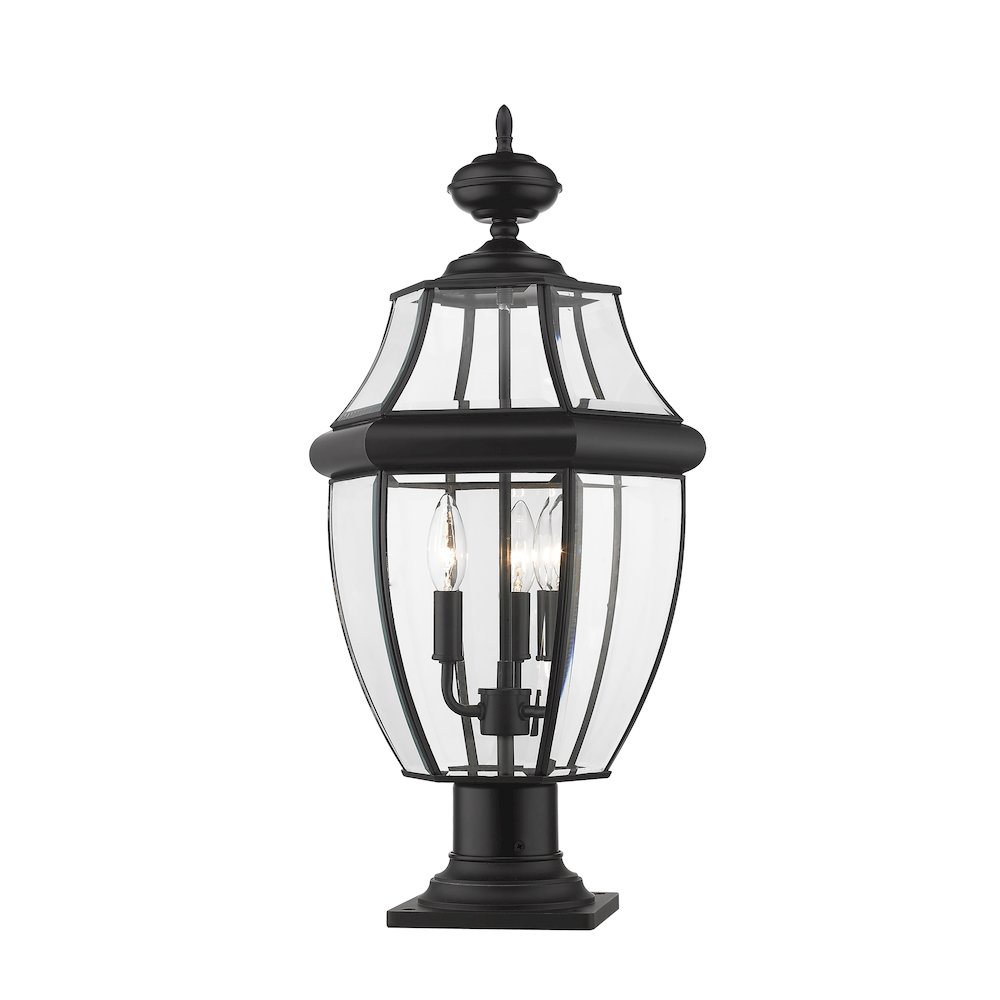Z-Lite 3 Light Outdoor Pier Mounted Fixture. Picture 2