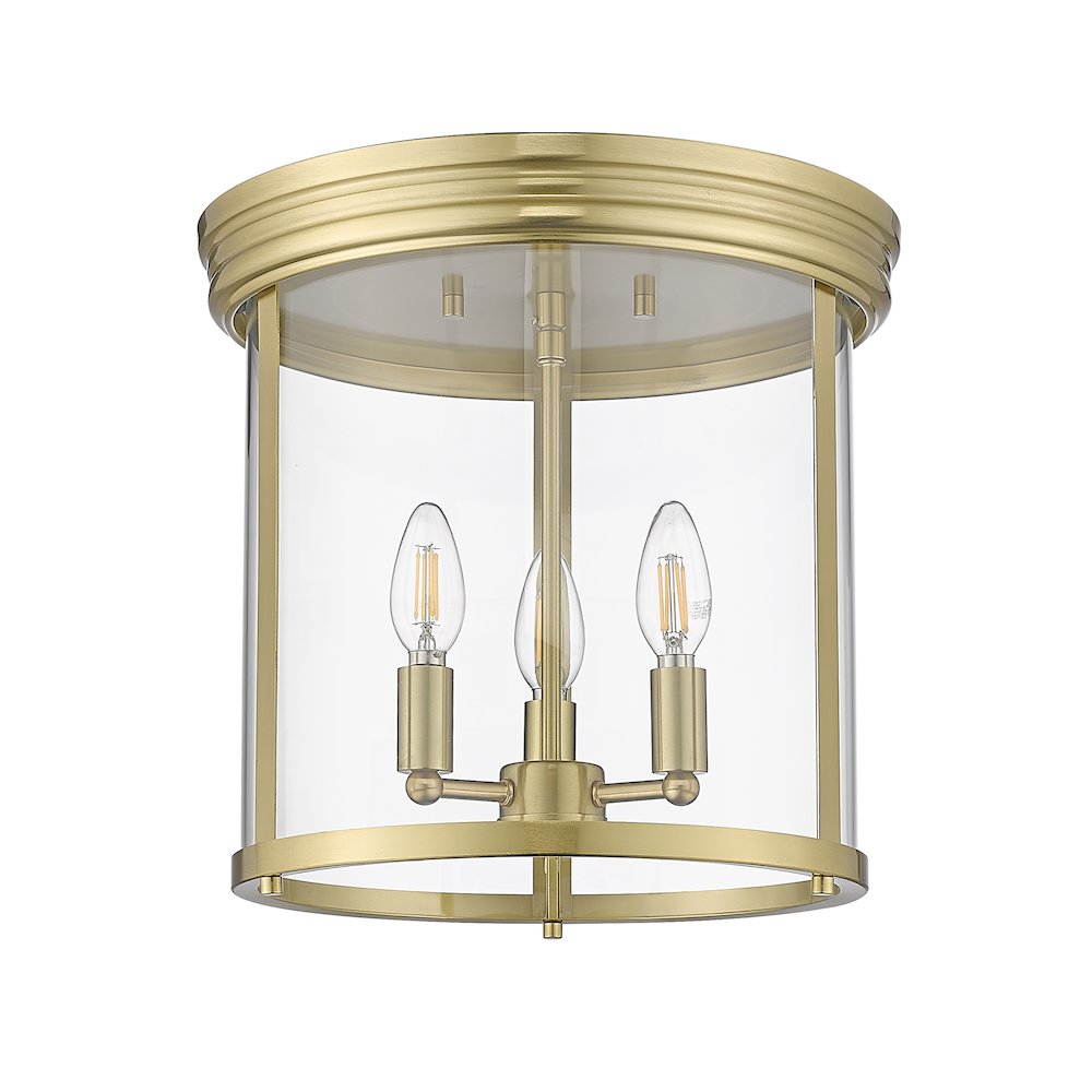Z-Lite 3 Light Flush Mount. Picture 5
