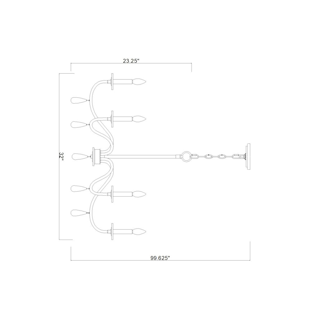 Z-Lite 6 Light Chandelier, Brushed Nickel. Picture 8