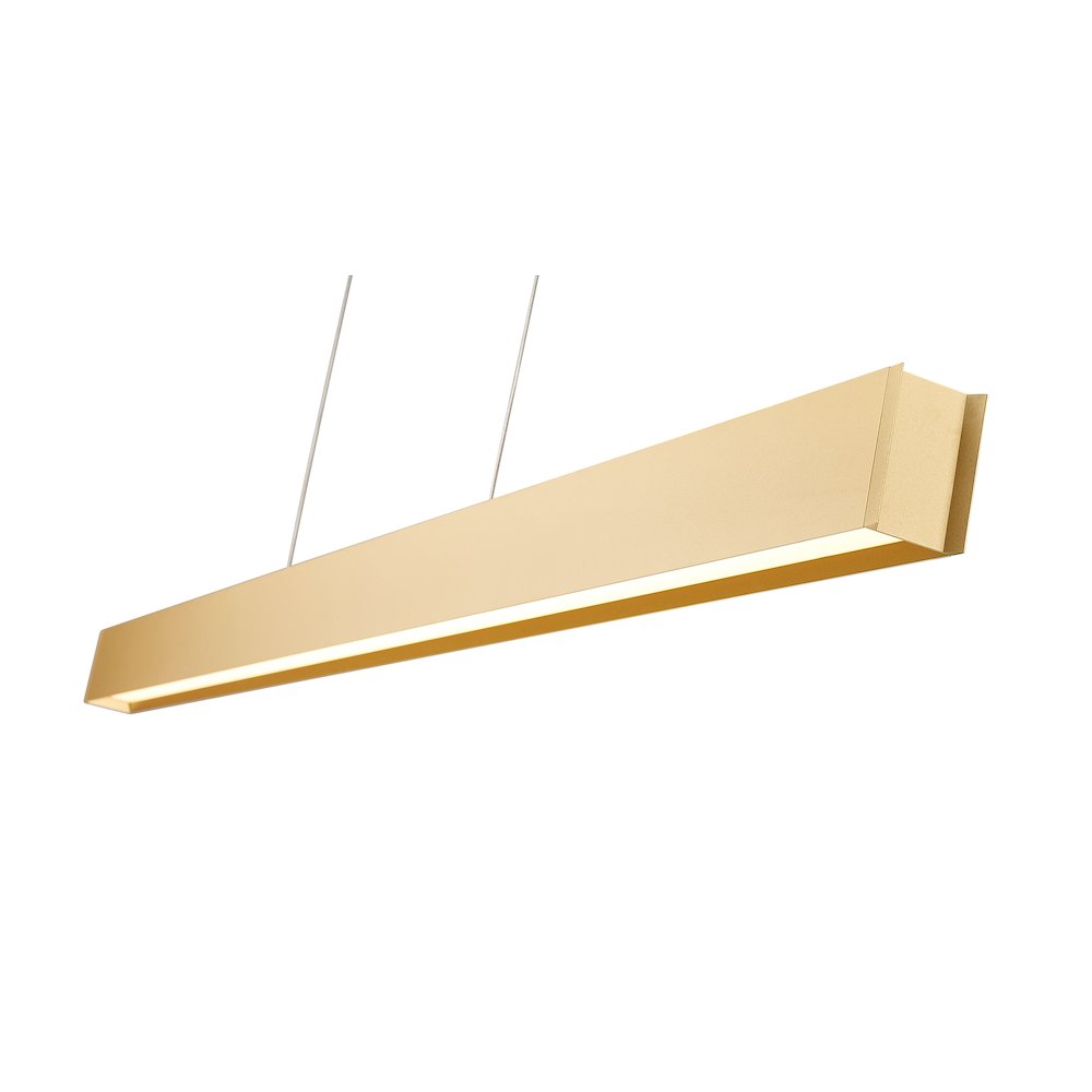 Z-Lite 1 Light Linear Chandelier, Gold. Picture 4