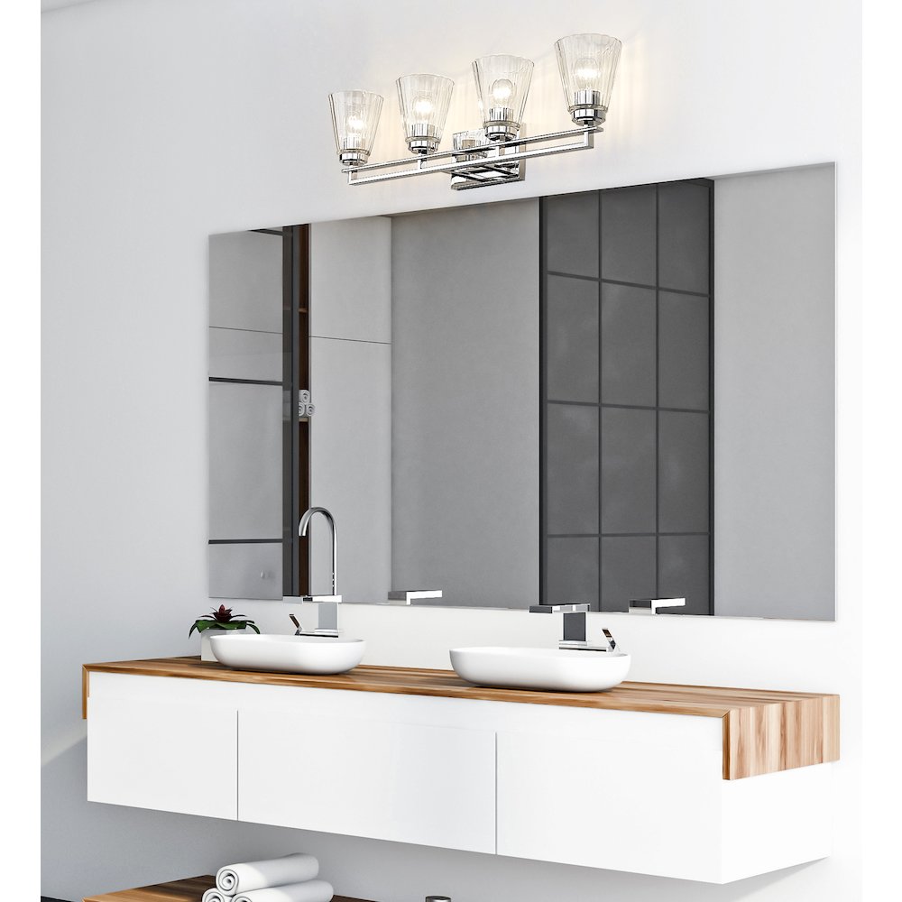 Z-Lite 4 Light Vanity. Picture 6