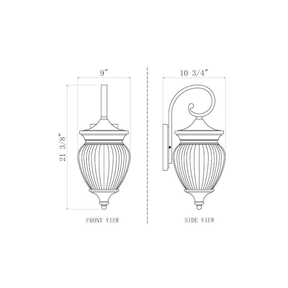 Z-Lite 3 Light Outdoor Wall Light. Picture 8