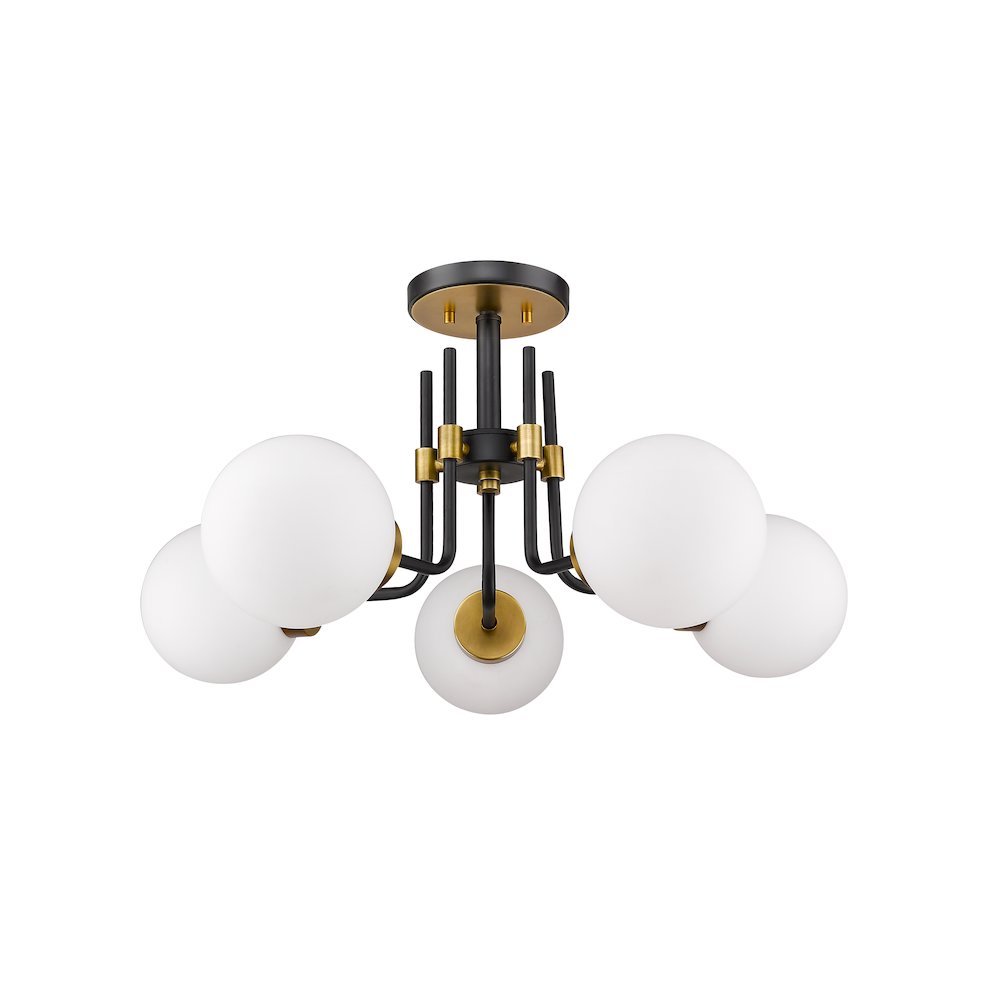 Z-Lite 5 Light Semi Flush Mount. Picture 5