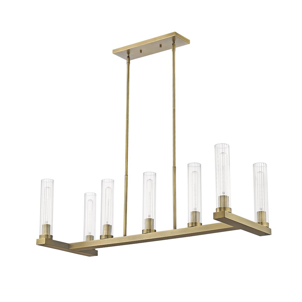 Z-Lite 7 Light Linear Chandelier. Picture 5