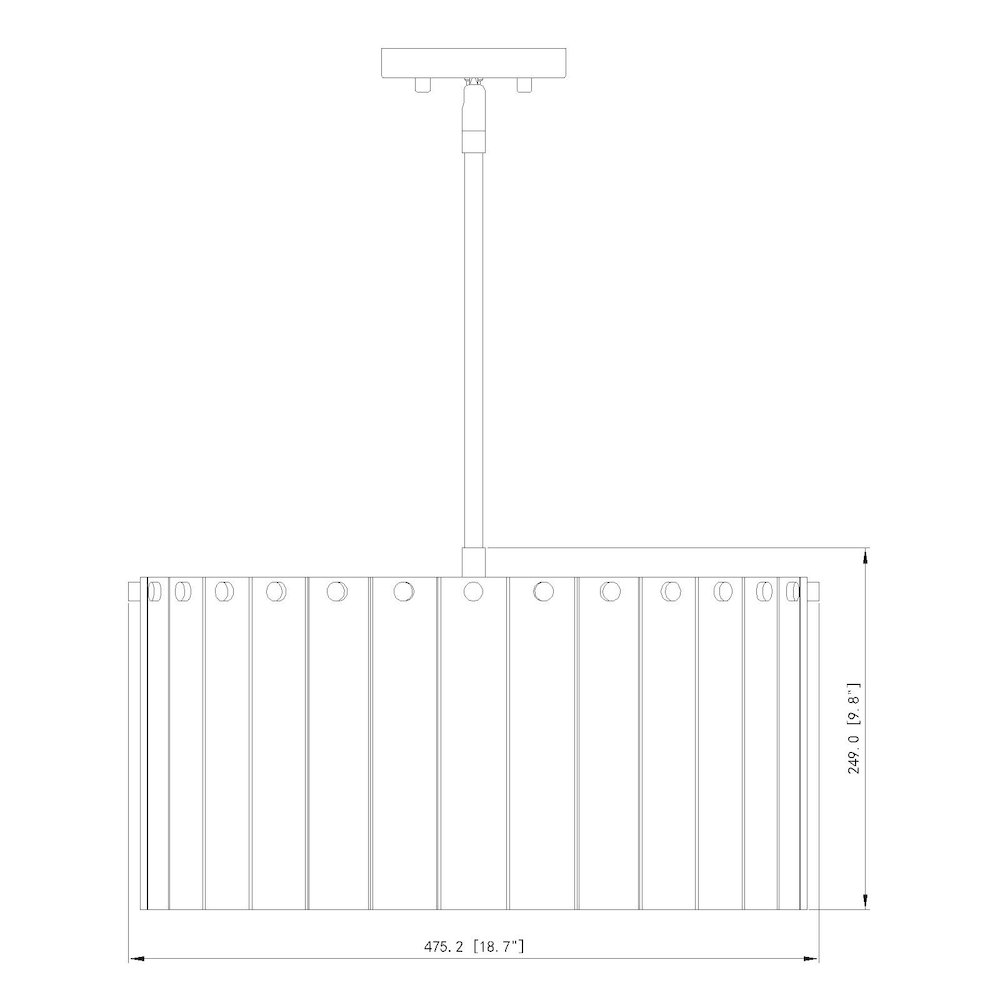 Z-Lite 5 Light Pendant. Picture 8