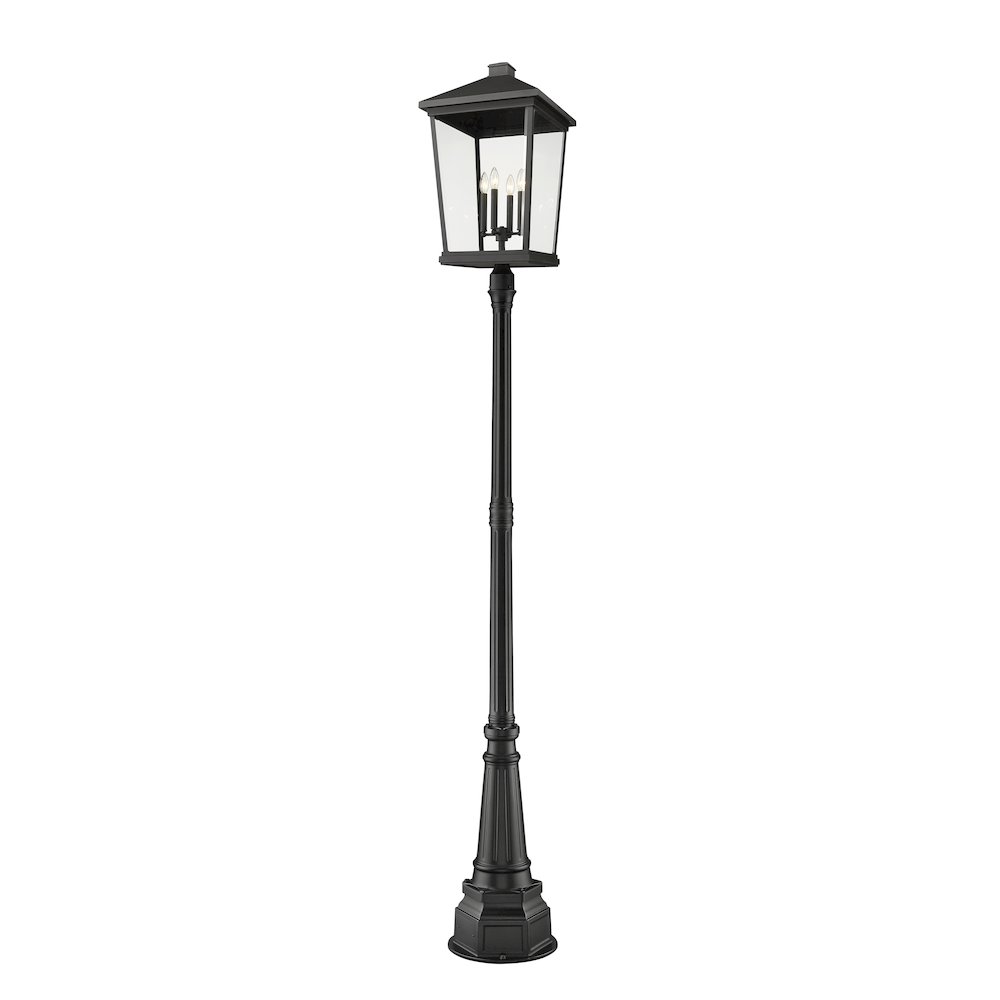 Z-Lite 4 Light Outdoor Post Mounted Fixture. Picture 1