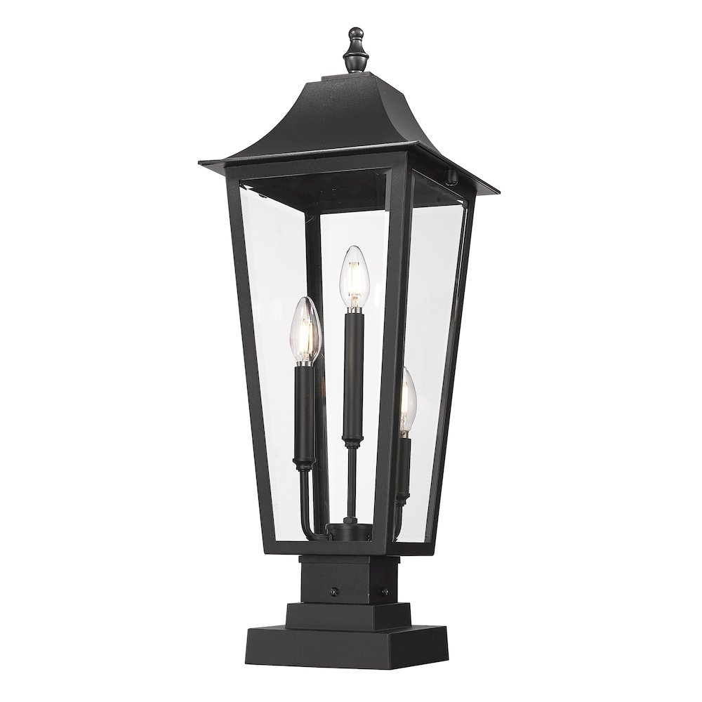 Z-Lite 3 Light Outdoor Pier Mounted Fixture. Picture 2