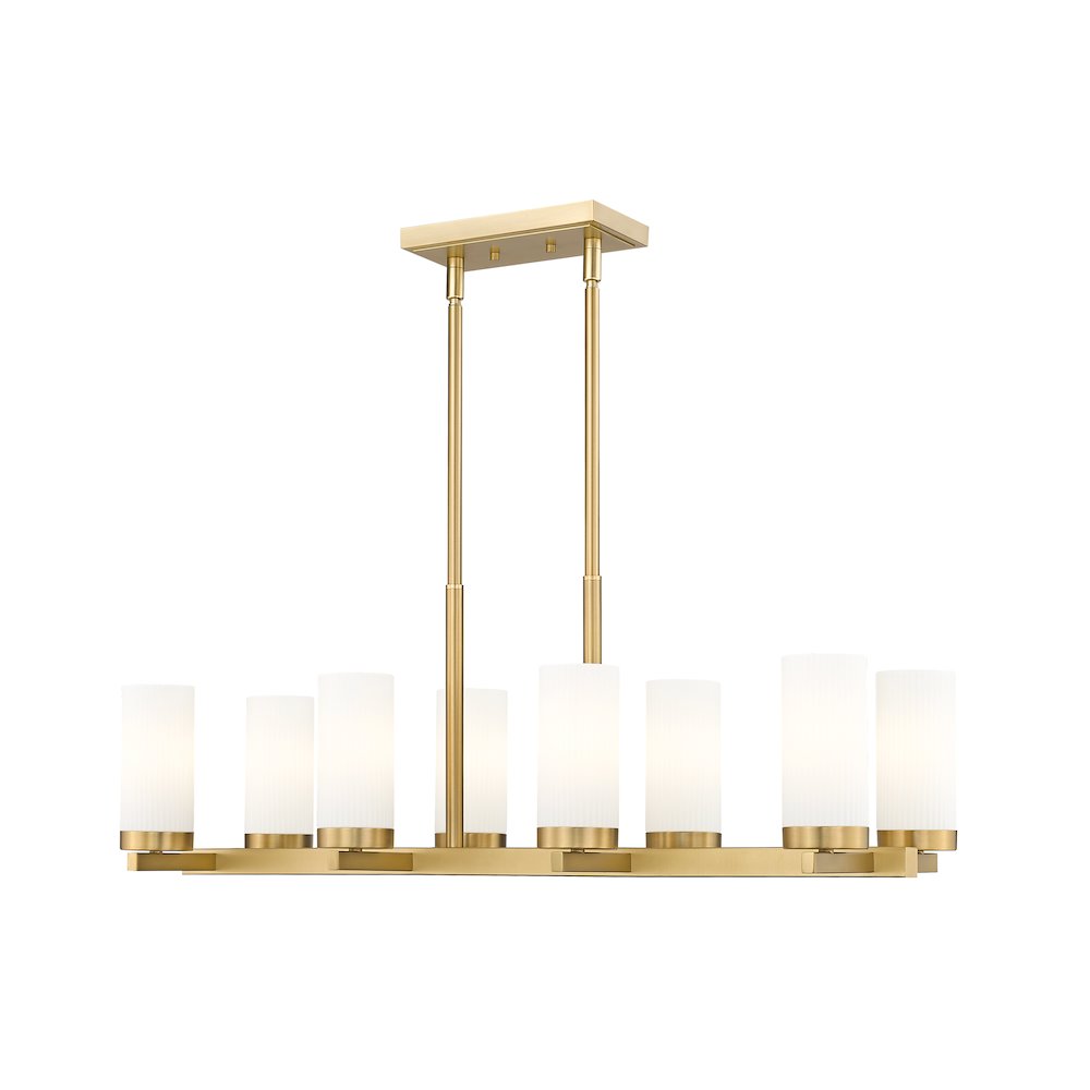 Z-Lite 8 Light Linear Chandelier. Picture 1