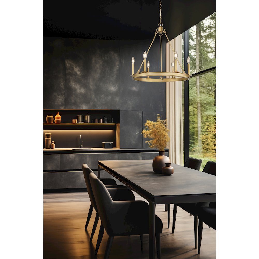 Z-Lite 6 Light Chandelier. Picture 7
