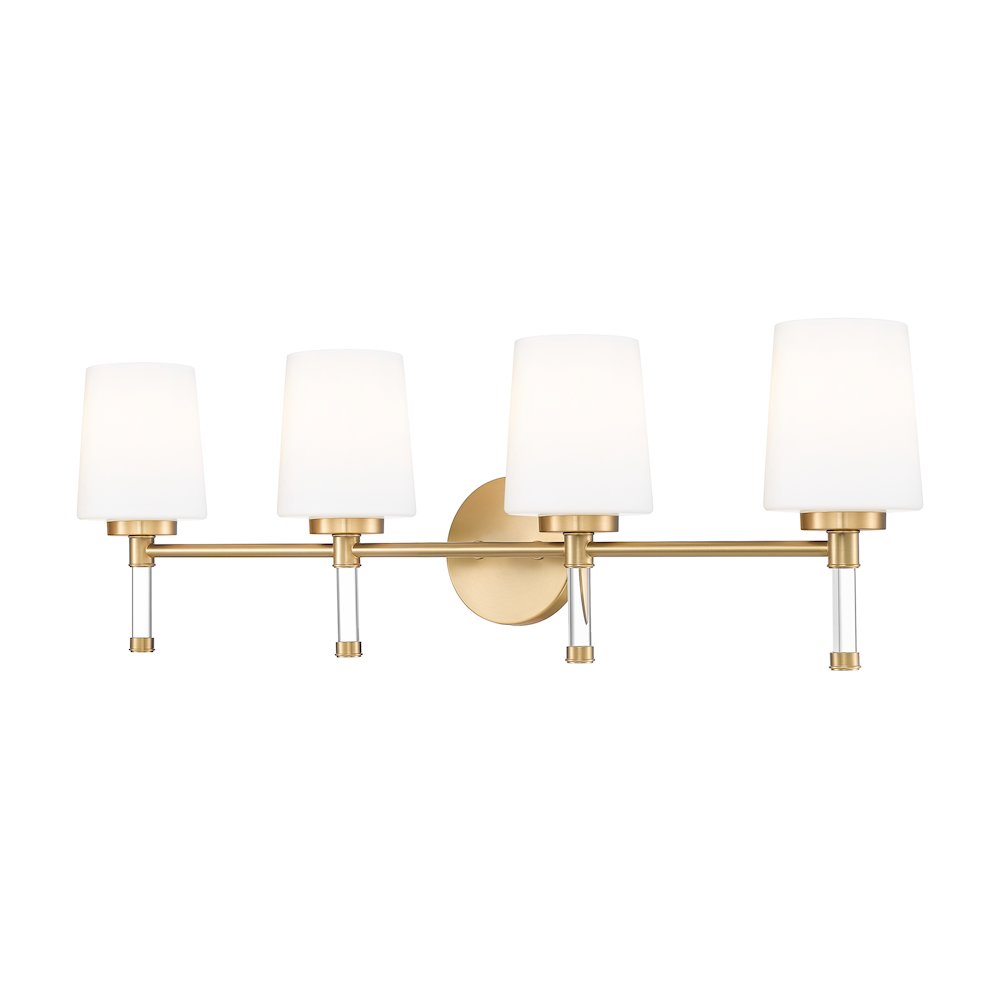 Z-Lite 4 Light Vanity, Modern Gold. Picture 1