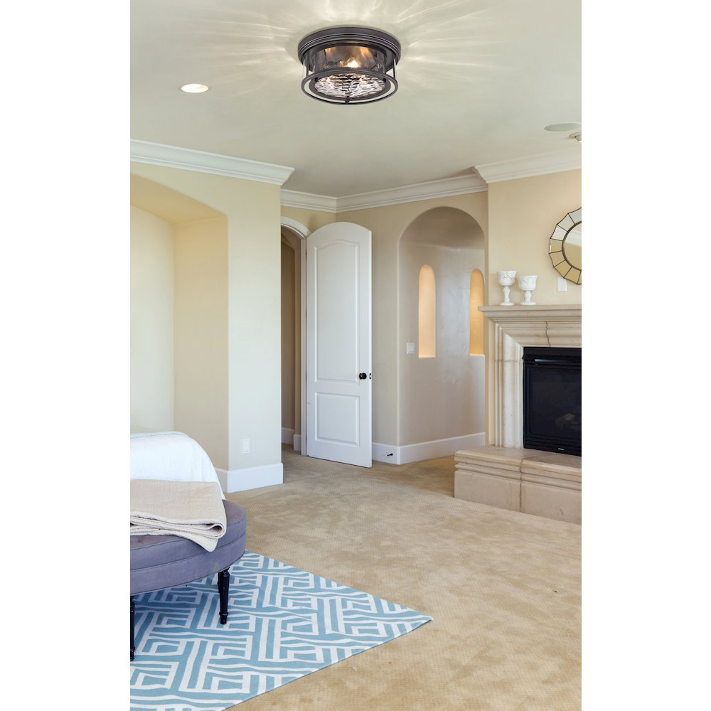 Z-Lite 3 Light Flush Mount. Picture 7