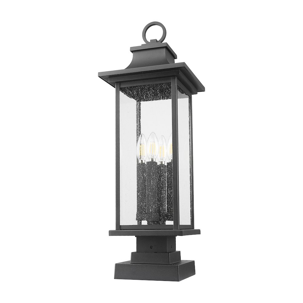 Z-Lite 4 Light Outdoor Pier Mounted Fixture. Picture 5