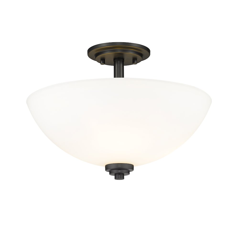 Z-Lite 3 Light Semi Flush Mount. Picture 1
