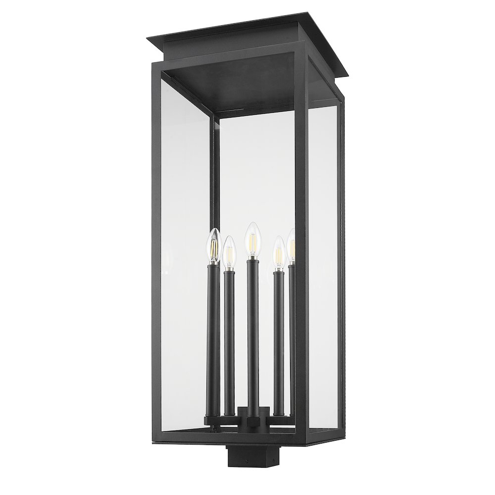 Z-Lite 5 Light Outdoor Post Mount Fixture. Picture 5