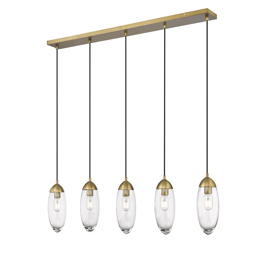 Z-Lite 5 Light Linear Chandelier. Picture 3