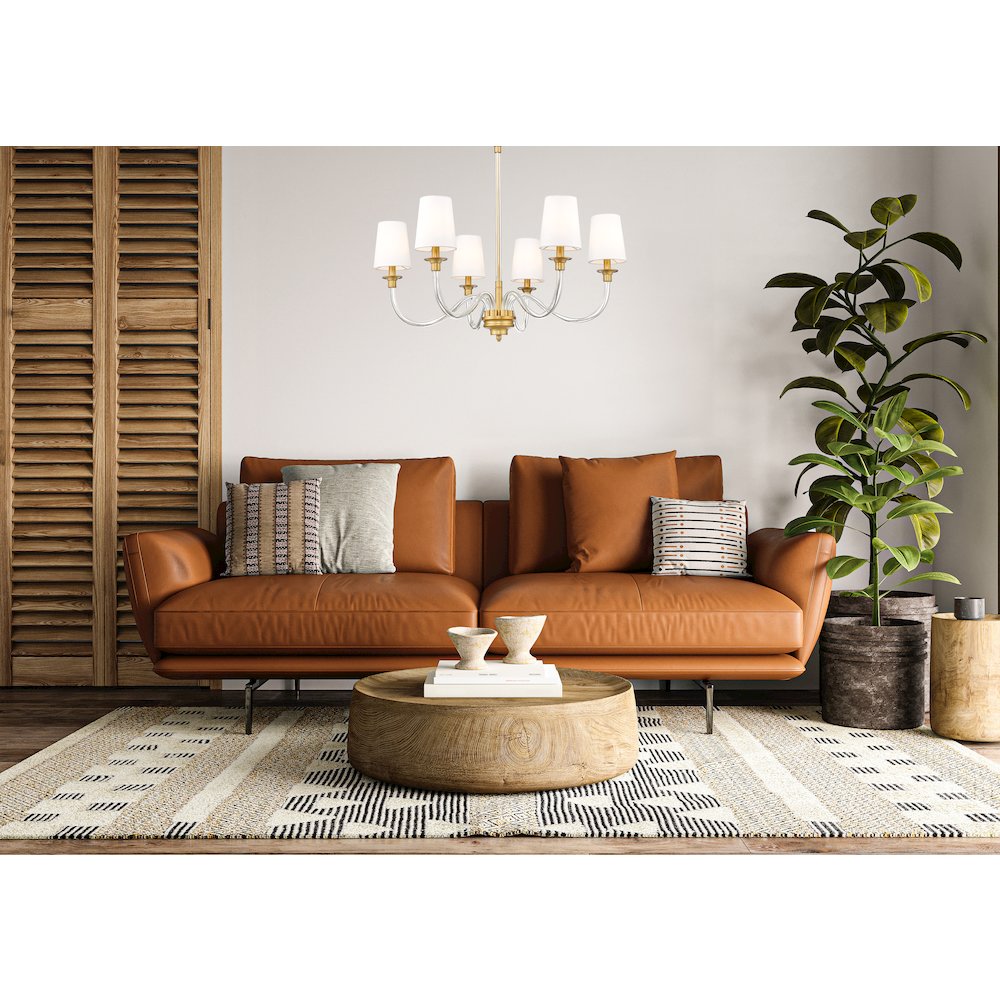 Z-Lite 6 Light Chandelier. Picture 7