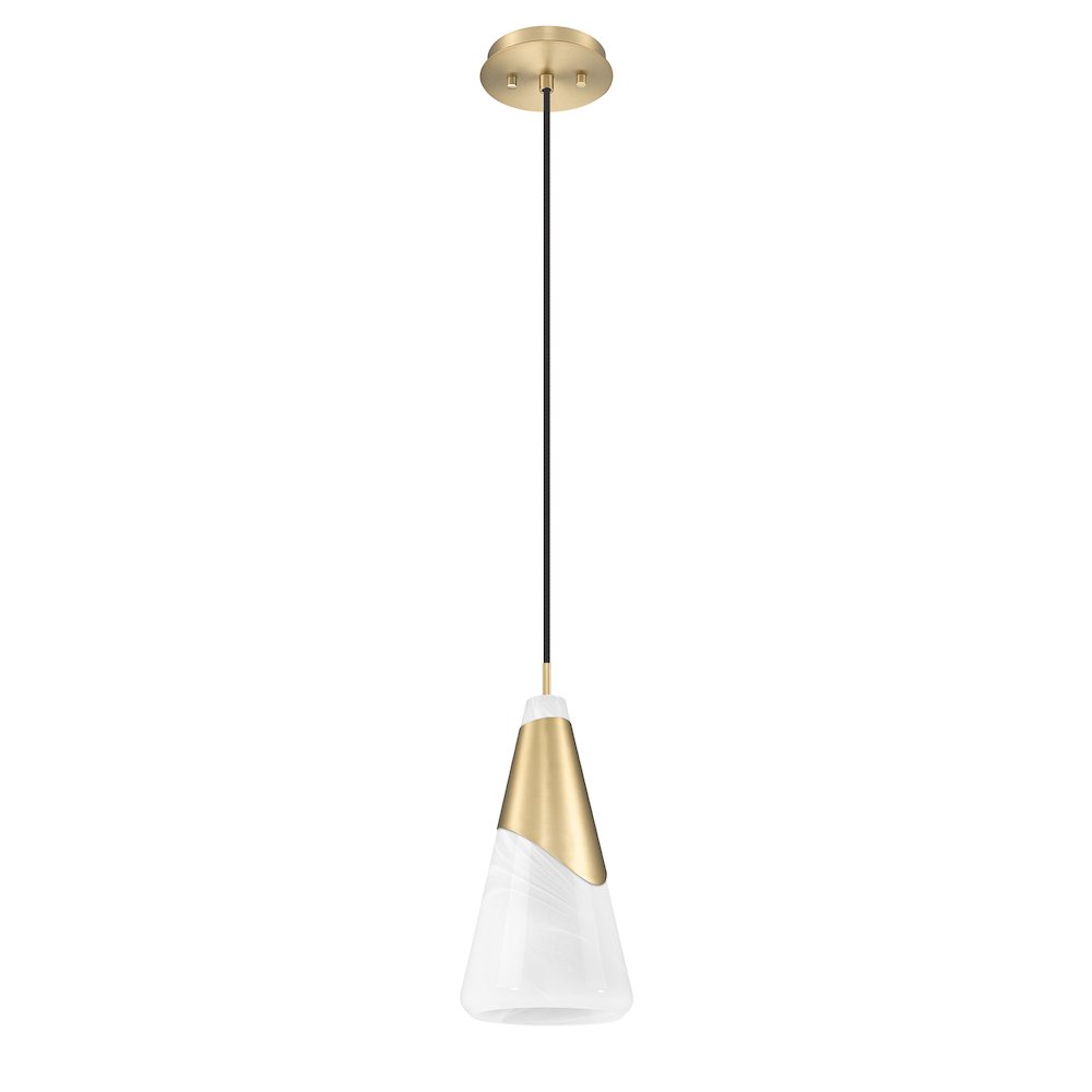 Z-Lite Aimie 1 Light Pendant, Modern Gold. Picture 5