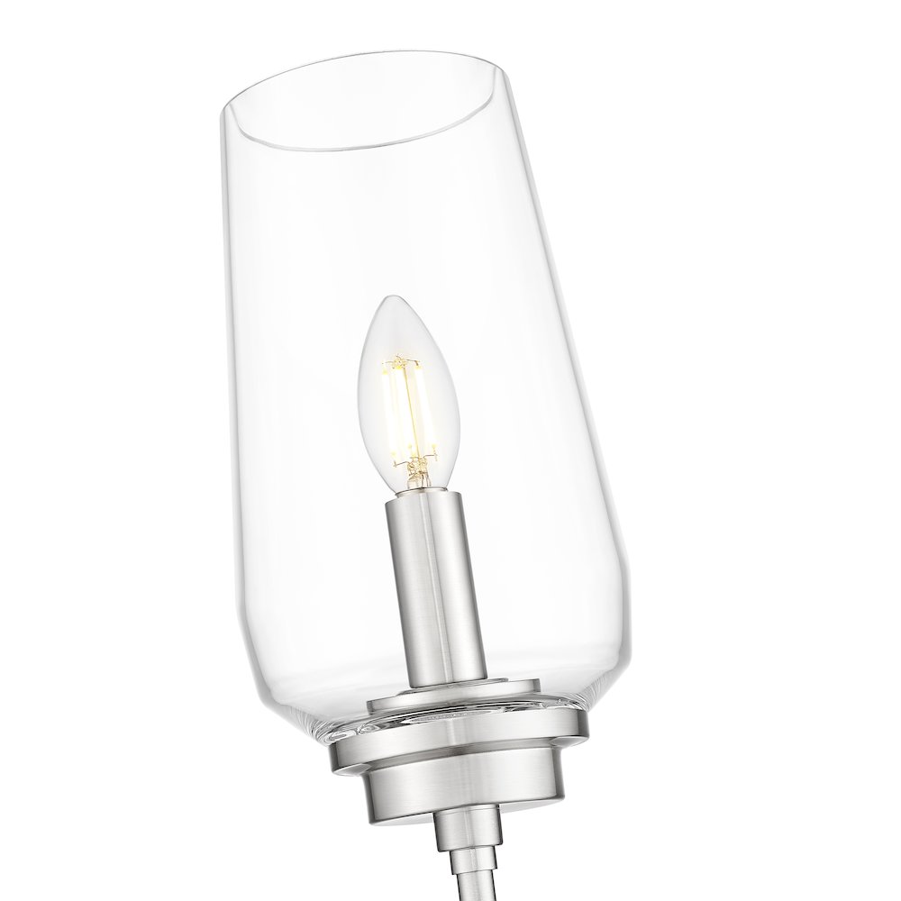 Z-Lite 1 Light Wall Sconce, Brushed Nickel. Picture 4
