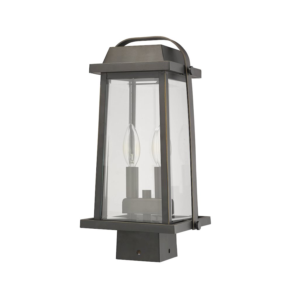Z-Lite 2 Light Outdoor Post Mount Fixture. Picture 5