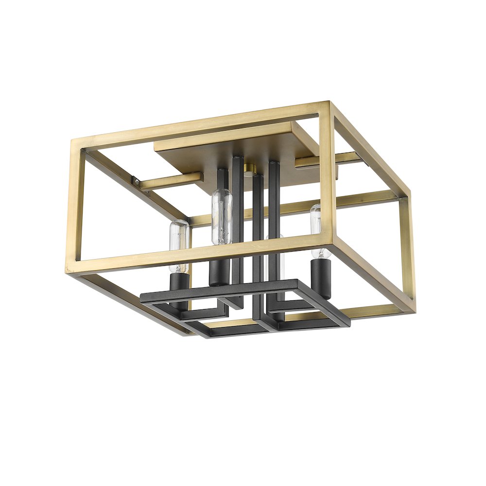 Z-Lite 4 Light Flush Mount. Picture 5