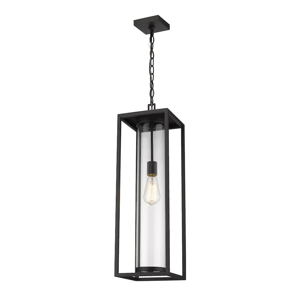 Z-Lite 1 Light Outdoor Chain Mount Ceiling Fixture. Picture 1