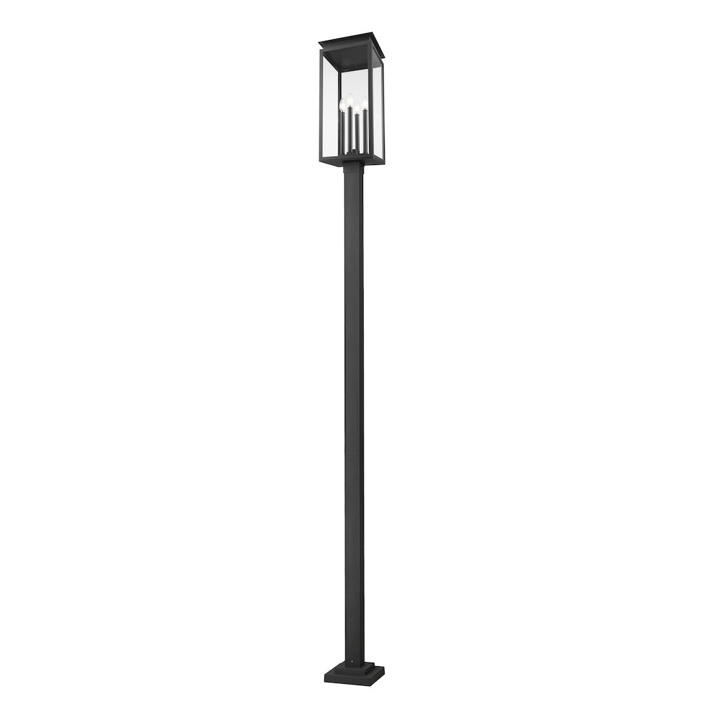 Z-Lite 4 Light Outdoor Post Mounted Fixture. Picture 3