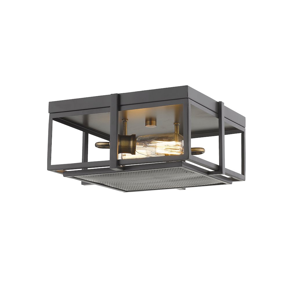 Z-Lite 2 Light Flush Mount. Picture 1