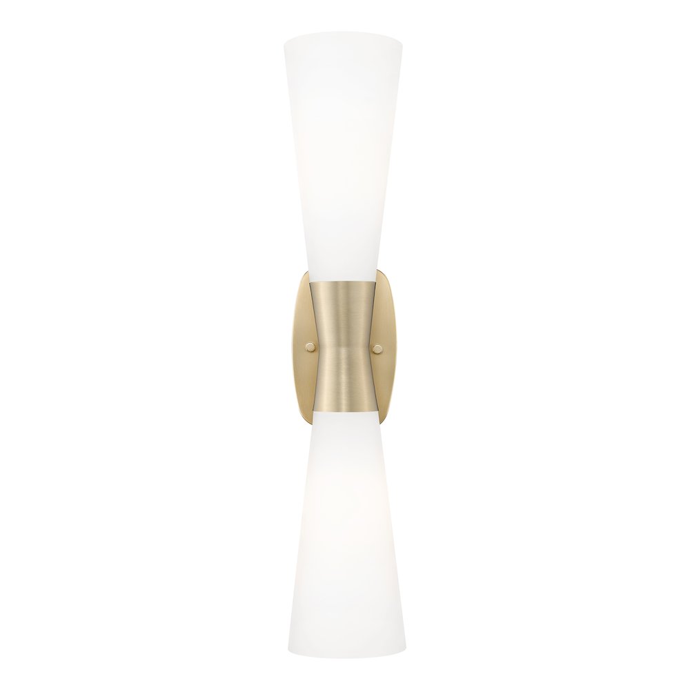 Z-Lite 2 Light Wall Sconce, Modern Gold. Picture 2